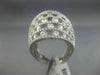 ESTATE MASSIVE 6.82CT DIAMOND 18KT WHITE GOLD ETOILE MULTI ROW COCKTAIL RING E/F
