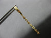 .93CT DIAMOND 18KT YELLOW GOLD 3D BY THE YARD CHANDELIER HUGGIE HANGING EARRINGS