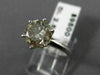 ESTATE 2.52CT ROUND DIAMOND PLATINUM 3D CLASSIC SOLITAIRE ENGAGEMENT RING #20219