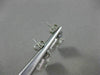ESTATE .33CT DIAMOND 14KT WHITE GOLD 3D SQUARE HALO MILGRAIN HANGING EARRINGS