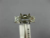 .45CT DIAMOND 14KT WHITE GOLD 3D 3 STONE ROUND SEMI MOUNT ENGAGEMENT RING #18327
