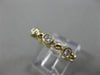 ESTATE .64CT DIAMOND 14K YELLOW GOLD 3D ETOILE ETERNITY WEDDING ANNIVERSARY RING