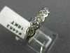 ESTATE 1CT DIAMOND 18KT WHITE GOLD 5 STONE BEZEL WEDDING ANNIVERSARY RING #4453