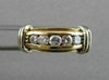 ESTATE .40CTW DIAMOND 14K WHITE YELLOW GOLD MENS WEDDING RING 6MM 6.75 #2155