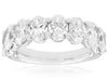 4.20CT DIAMOND 14KT WHITE GOLD OVAL SHARED PRONG SEMI ETERNITY ANNIVERSARY RING
