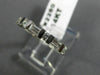 ESTATE .37CT BAGUETTE & ROUND DIAMOND 14KT WHITE GOLD 3D ANNIVERSARY RING #2260