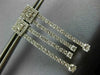ESTATE 1.60CT DIAMOND 14KT WHITE GOLD 3D CLASSIC SQUARE HANGING EARRINGS #1676