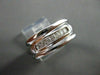 ESTATE WIDE .25CT DIAMOND 7 STONE 14KT WHITE GOLD MENS ANNIVERSARY RING #16135