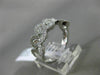 ESTATE 1.13CT DIAMOND 18KT WHITE GOLD ETOILE MULTI WAVE WEDDING ANNIVERSARY RING