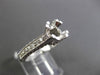 ESTATE .70CT DIAMOND 14K WHITE GOLD 3D FILIGREE SEMI MOUNT ENGAGEMENT RING 19360