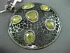 ESTATE LARGE 1.36CT DIAMOND & YELLOW SAPPHIRE 14K BLACK GOLD 3D FILIGREE PENDANT
