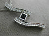 ESTATE LARGE .55CT DIAMOND & AAA SAPPHIRE 14KT WHITE GOLD ETOILE PENDANT #22999