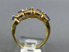 .99CT DIAMOND & AAA TANZANITE 14KT YELLOW GOLD MARQUISE & ROUND ANNIVERSARY RING