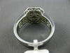 ESTATE LARGE 1.92CT ROUND & BAGUETTE DIAMOND 18K WHITE GOLD OCTAGON PROMISE RING