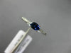 .45CT DIAMOND & AAA OVAL SAPPHIRE 14K WHITE GOLD CLASSIC FRIENDSHIP PROMISE RING