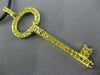 ESTATE LARGE 1.01CT FANCY YELLOW DIAMOND 18KT YELLOW GOLD KEY TO HEART PENDANT
