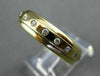 ESTATE .40CT DIAMOND ETOILE ETERNITY FLOATING 14KT YELLOW GOLD RING 6mm  #10804