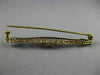 ANTIQUE .30CT AAA AMETHYST 14K 2 TONE GOLD HANDCRAFTED FILIGREE PIN BROOCH 26093