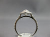 ESTATE WIDE 1.18CT DIAMOND 14KT WHITE GOLD 3D CLASSIC ROUND ENGAGEMENT RING