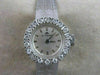 ANTIQUE BUCHERER OLD MINE DIAMOND 18KT WHITE GOLD MECHANICAL WATCH 6.25" #20763