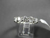 ESTATE LARGE 1.05CT DIAMOND 14K WHITE GOLD 5 STONE SHARED PRONG ANNIVERSARY RING
