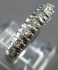 ANTIQUE .35CT OLD MINE DIAMOND 14K WHITE GOLD 3D WEDDING ANNIVERSARY RING #27862