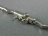 ESTATE .82CT DIAMOND 14KT WHITE GOLD CLASSIC SOLITAIRE BEZEL DROP NECKLACE #204