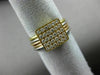 ESTATE .42CT DIAMOND 18KT WHITE YELLOW & ROSE GOLD 3D MULTI BAND PAVE FUN RING