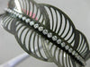 ESTATE 1.25CT DIAMOND 14KT BLACK GOLD 3D MULTI LEAF HANDCRAFTED BANGLE BRACELET