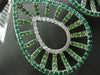 ESTATE LARGE .85CT DIAMOND & MULTI GEM 14KT WHITE GOLD FILIGREE CLIP ON EARRINGS