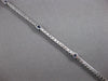 2.69CT DIAMOND & AAA SAPPHIRE 14K WHITE GOLD 3D CLASSIC ETERNITY TENNIS BRACELET