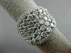 ESTATE LARGE 3.0CT DIAMOND 14KT WHITE GOLD ETOILE FILIGREE CLUSTER LOVE RING
