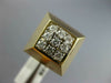 ANTIQUE LARGE .50CT DIAMOND 14K WHITE & YELLOW GOLD 3D CLASSIC PYRAMID RING #129
