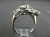 ANTIQUE LARGE 2.85CT OLD MINE ROUND DIAMOND 14KT WHITE GOLD FILIGREE RING #21231