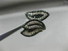 ESTATE WIDE 2.38CT WHITE & BLACK DIAMOND 14KT WHITE GOLD 3D MULTI LEAF LOVE RING