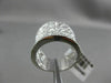 ESTATE EXTRA LARGE 2.18CT DIAMOND 14K WHITE GOLD 3D MULTI ROW OPEN FILIGREE RING