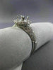 ESTATE .78CT DIAMOND ROUND 14KT WHITE GOLD 3D HALO SEMI MOUNT ENGAGMENT RING