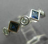 ESTATE 2CT ROUND DIAMOND & AAA SAPPHIRE 14K WHITE GOLD ETERNITY ANNIVERSARY RING