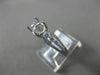 ESTATE .41CT DIAMOND 18KT WHITE GOLD 3D SEMI ETERNITY SEMI MOUNT ENGAGEMENT RING