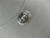 ESTATE .25CT DANCING DIAMOND 14K WHITE GOLD CLUSTER DOUBLE HALO FLOATING PENDANT