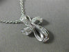 ESTATE SMALL .45CT DIAMOND 14KT WHITE GOLD CLASSIC INFINITY CROSS PENDANT #12302