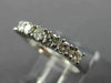 ESTATE .50CT ROUND DIAMOND 14KT WHITE GOLD 3D 7 STONE ANNIVERSARY RING #11456