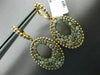ESTATE LARGE 2.70CT MULTI COLOR DIAMOND 18KT ROSE & BLACK GOLD HANGING EARRINGS