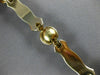 ESTATE WIDE & LONG 1.25CT SAPPHIRE 14K 2 TONE GOLD MATTE & SHINY BAMBOO BRACELET