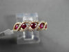 ESTATE WIDE .65CTW DIAMOND & AAA RUBY 14KT ROSE GOLD INFINITY ETOILE FUN RING