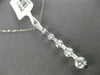 ESTATE 1.40CT DIAMOND 14KT WHITE GOLD 3D ETOILE FIVE  STONE JOURNEY LOVE PENDANT
