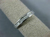 ESTATE .25CT DIAMOND 14KT WHITE GOLD CLASSIC PRINCESS CHANNEL ANNIVERSARY RING