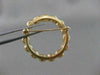 ESTATE 4MM NATURAL SEA PEARL CIRCLE WREATH 14KT YELLOW GOLD PIN PENDANT #20857
