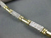 ESTATE 1.40CT DIAMOND 14KT WHITE & YELLOW GOLD BRACELET SIMPLY BEAUTIFUL #10120