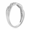 ESTATE .21CT 14KT WHITE GOLD 3D MILGRAIN SEMI ETERNITY WEDDING ANNIVERSARY RING